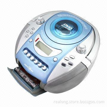 Portable DVD players with cassette and USB/TF card slot